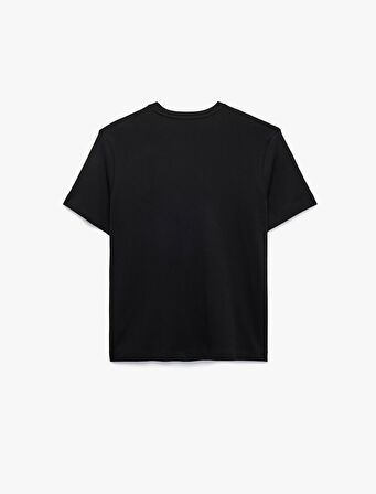 Regular Fit Bisiklet Yaka Pamuklu Kısa Kollu Basic Tişört