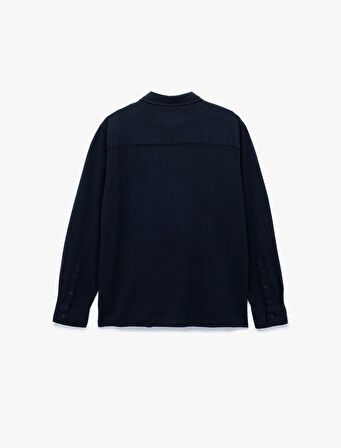 Regular Fit Pamuklu Uzun Kollu Klasik Yaka Gömlek