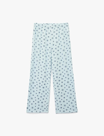 Rahat Kesim Viskon Karışımlı Baskılı Pijama Altı