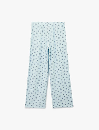 Rahat Kesim Viskon Karışımlı Baskılı Pijama Altı