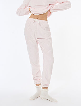 Beli Bağlamalı Rahat Kalıp Katlamalı Paça Pijama Altı