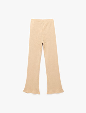 Rahat Kalıp Beli Lastikli Bol Paça Pijama Altı