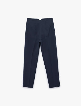 Regular Fit Yüksek Bel Cigarette Kumaş Pantolon