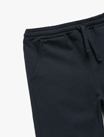 Rahat Lastikli Paça Cepli Basic Jogger Eşofman Altı