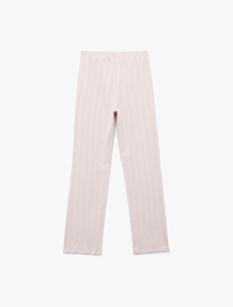 Pamuklu Rahat Kalıp Uzun Pijama Altı