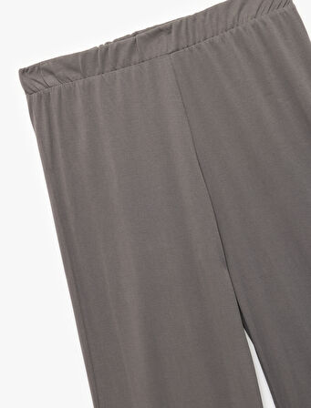 Rahat Kesim Beli Lastikli Modal Pijama Altı