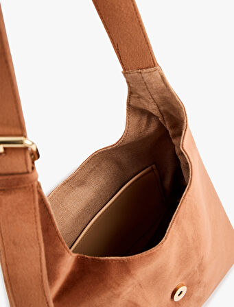 Metal Tokalı Suni Deri Tote Çanta