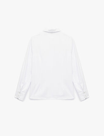 Düğmeli Uzun Kollu Regular Fit Poplin Gömlek