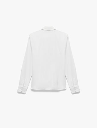 Slim Fit Uzun Kollu Klasik Yaka Poplin Gömlek