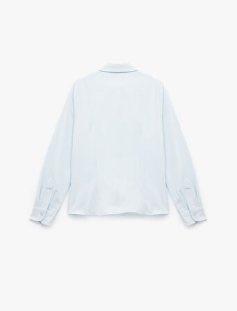 Slim Fit Uzun Kollu Klasik Yaka Poplin Gömlek