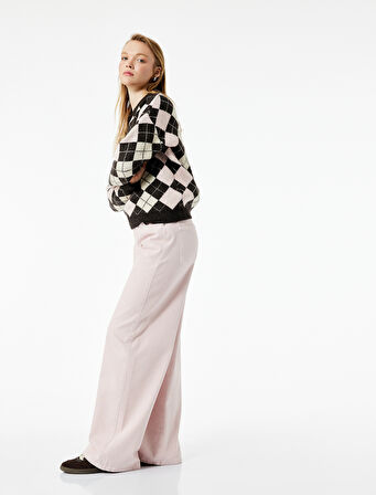 Pamuklu Bol Kesim Geniş Paça Jean Pantolon - Loose Straight Fit Jean