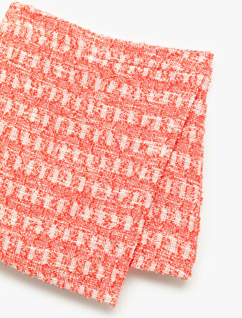 Beli Lastikli Desenli Şort Etek