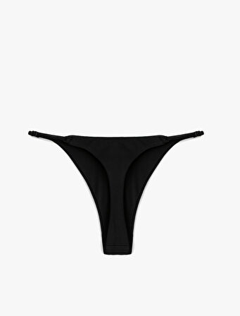 Düşük Bel Yanları Ayarlanabilir İpli String Bikini Altı