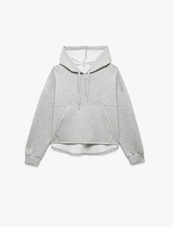Regular Fit Kanguru Cepli Uzun Kollu Kapüşonlu Sweatshirt