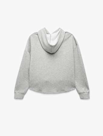 Regular Fit Kanguru Cepli Uzun Kollu Kapüşonlu Sweatshirt