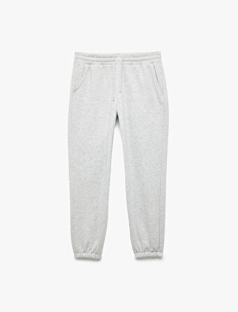 Beli Lastikli Cep Detaylı Basic Jogger Eşofman Altı 