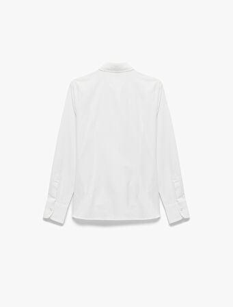 Regular Fit Klasik Yaka Uzun Kollu Poplin Gömlek