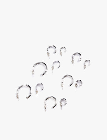 6'lı Halka Küpe Seti