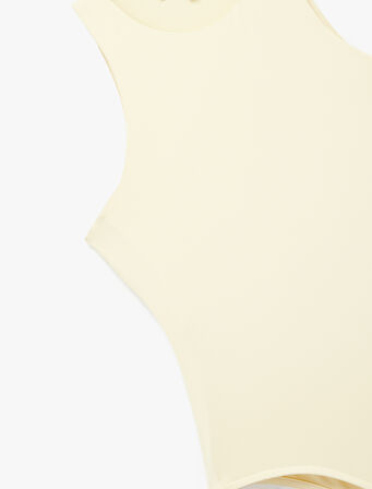 Kolsuz Bisiklet Yaka Çıtçıtlı Slim Fit Body