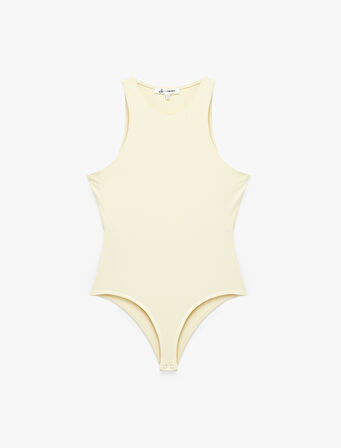 Kolsuz Bisiklet Yaka Çıtçıtlı Slim Fit Body