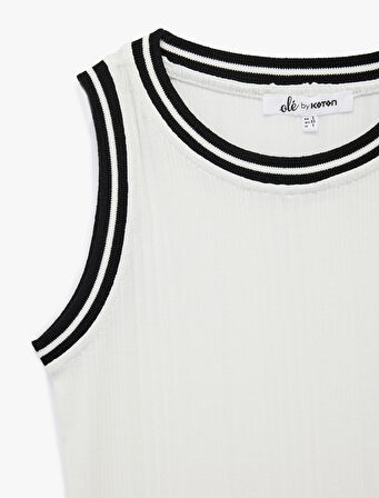 Slim Fit Kolsuz Biyeli Bisiklet Yaka Atlet