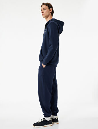 Şardonlu Cep Detaylı Rahat Kesim Beli Lastikli Jogger Spor Eşofman Altı