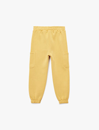 Şardonlu Beli Lastikli Basic Jogger Eşofman Altı