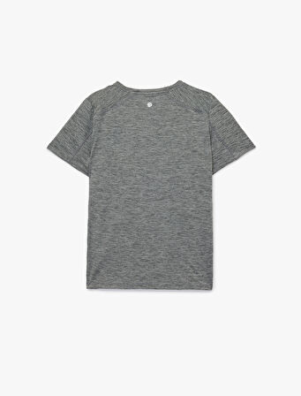 Kısa Kollu Bisiklet Yaka Reglan Kol Basic Spor Tişört
