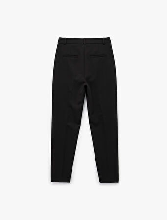 Yüksek Bel Slim Fit Cigarette Kumaş Pantolon