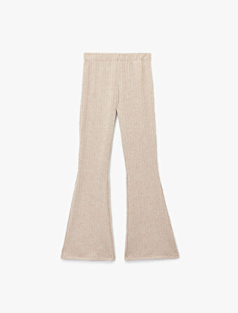 Rahat Kesim Beli Lastikli İspanyol Paça Pijama Altı