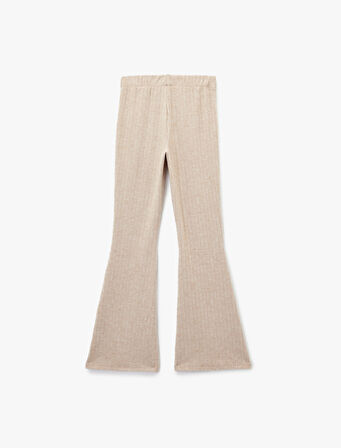 Rahat Kesim Beli Lastikli İspanyol Paça Pijama Altı