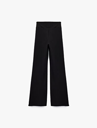 Yüksek Bel İspanyol Paça Spor Eşofman Altı