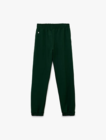 Yüksek Bel Rahat Kalıp Şardonlu Jogger Eşofman Altı