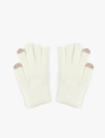 Fiyonk Detaylı Triko Eldiven