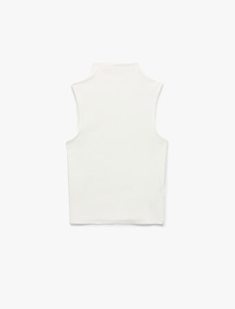 Pamuklu Slim Fit Kolsuz Dik Yaka Body