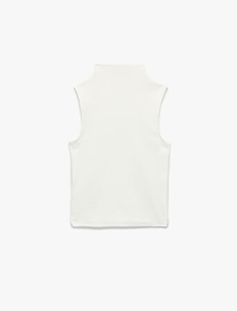 Pamuklu Slim Fit Kolsuz Dik Yaka Body