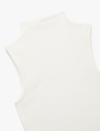 Pamuklu Slim Fit Kolsuz Dik Yaka Body