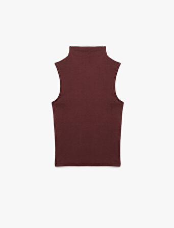 Pamuklu Slim Fit Kolsuz Dik Yaka Body