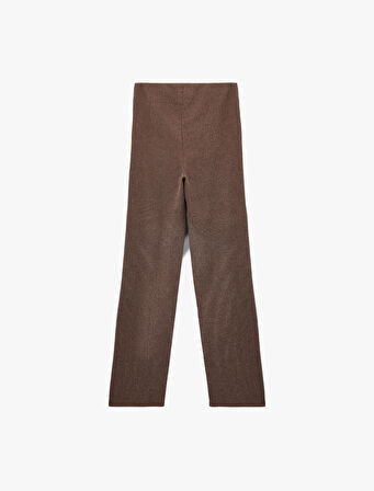 Bürümcük Kumaş Slim Fit Uzun Düz Paça Pantolon