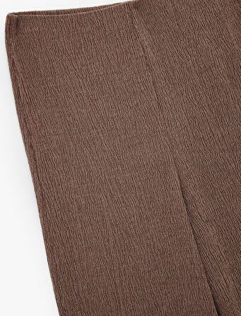 Bürümcük Kumaş Slim Fit Uzun Düz Paça Pantolon