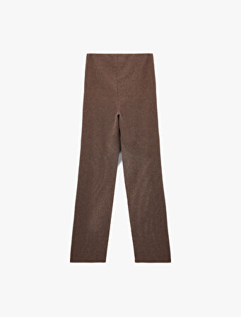 Bürümcük Kumaş Slim Fit Uzun Düz Paça Pantolon