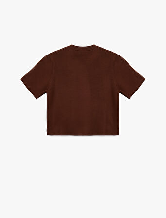 Kısa Kollu Bisiklet Yaka Düğme Detaylı Cepli Triko Hırka