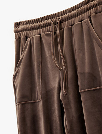 Rahat Kalıp Cepli Beli Bağcıklı Pijama Altı