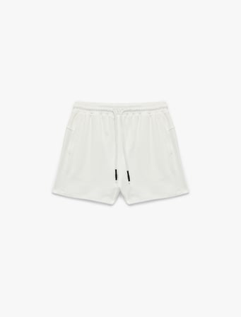 Slim Fit Yüksek Bel Pamuklu Bağcıklı Mini Şort