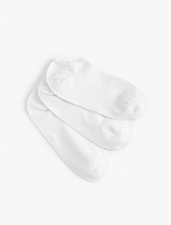 Pamuklu 3'lü Görünmez Çorap Seti