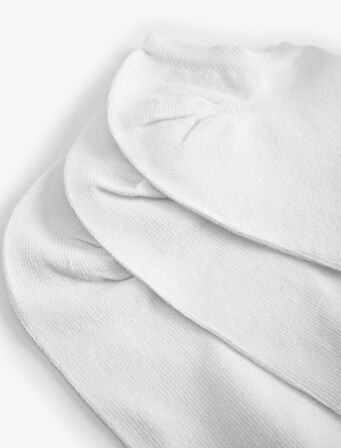 Pamuklu 3'lü Görünmez Çorap Seti