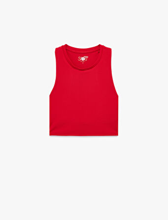 Halter Yaka Slim Fit Kolsuz Sporcu Sütyeni