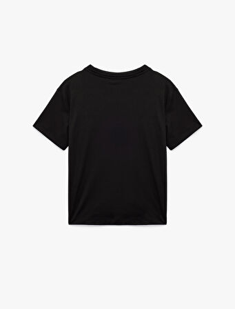 Pamuk Modal Karışımlı Slim Fit Kısa Kollu Bisiklet Yaka Basic Tişört