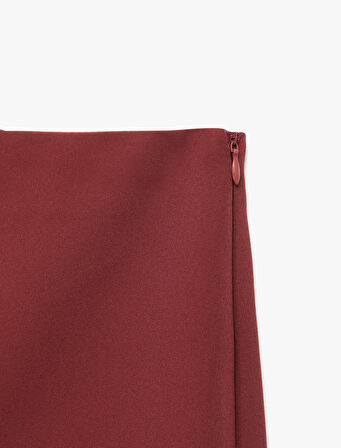 Slim Fit Cep Detaylı Mini Şort Etek