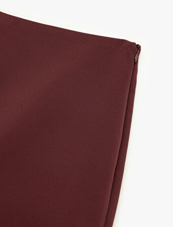 Slim Fit Cep Detaylı Mini Şort Etek